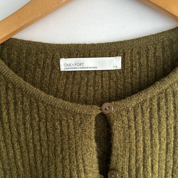 Oak + Fort Olive Cardigan - Picture 2 of 3